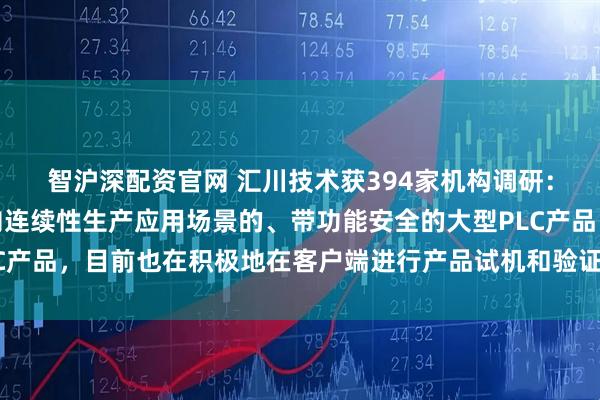 智沪深配资官网 汇川技术获394家机构调研：公司今年也推出了面向连续性生产应用场景的、带功能安全的大型PLC产品，目前也在积极地在客户端进行产品试机和验证工作（附调研问答）