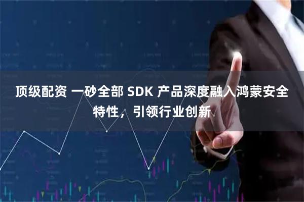 顶级配资 一砂全部 SDK 产品深度融入鸿蒙安全特性，引领行业创新