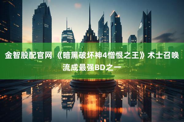 金智股配官网 《暗黑破坏神4憎恨之王》术士召唤流成最强BD之一